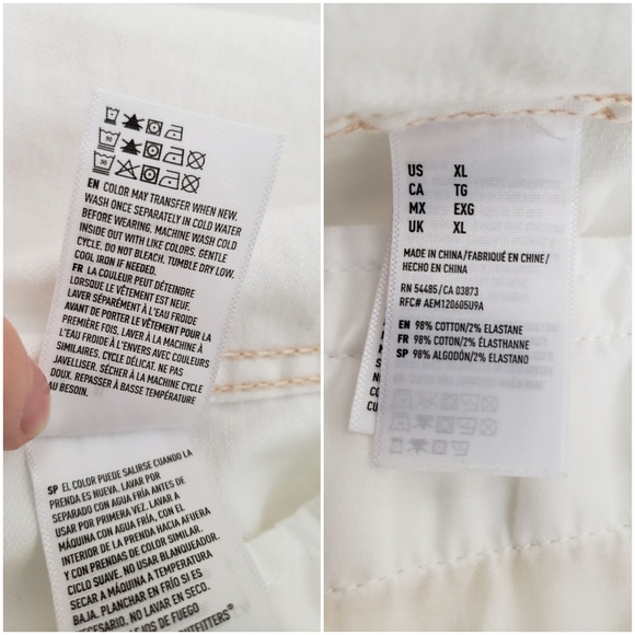 NWOT American Eagle Distressed Ivory Denim Jacket - Picture 5 of 8